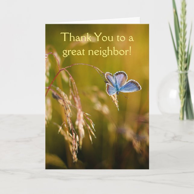 Thank You Neighbour,Custom Flower Garden Floral (Front)