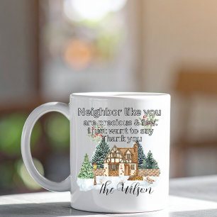 Thank You Neighbours Heart Christmas 2025 Magic Mug