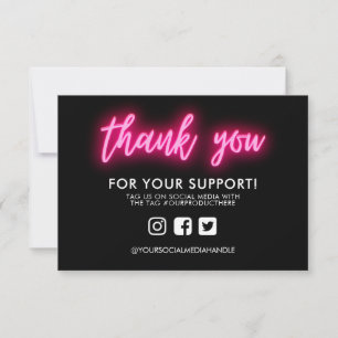 Thank you Neon Custom Media Insert