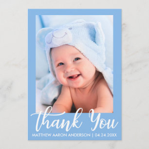 Thank You New Baby Blue Card
