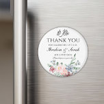 Thank You nikah muslim wedding favour floral Class Magnet<br><div class="desc">Thank You nikah muslim wedding favour floral Classi magnet</div>