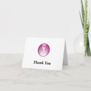 Thank You Note Breast Cancer Awareness Card