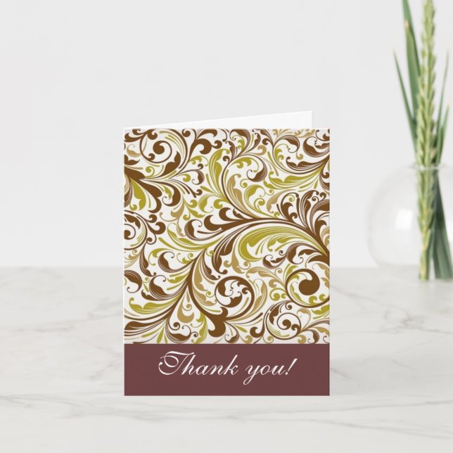 Thank you note card (Front)