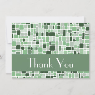 Thank You Note Card (Cobblestone Green)