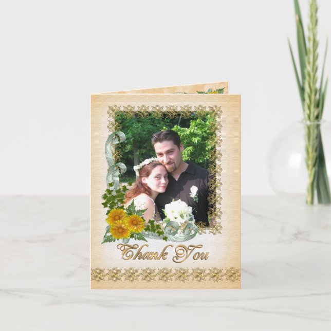 Thank you note Card for picture (Front)