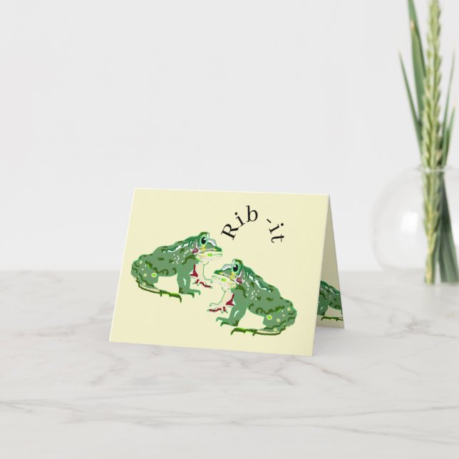 Thank You Note Card : Rib-it (Front)