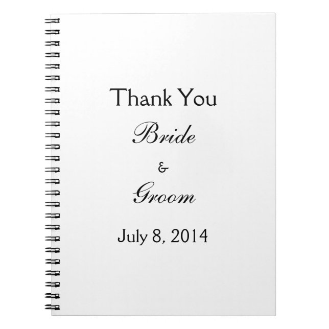 Thank You Notebook (Front)
