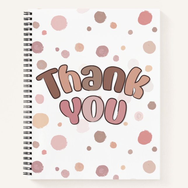 Thank you  notebook (Front)
