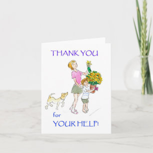 Thank You Notecard for Help Received