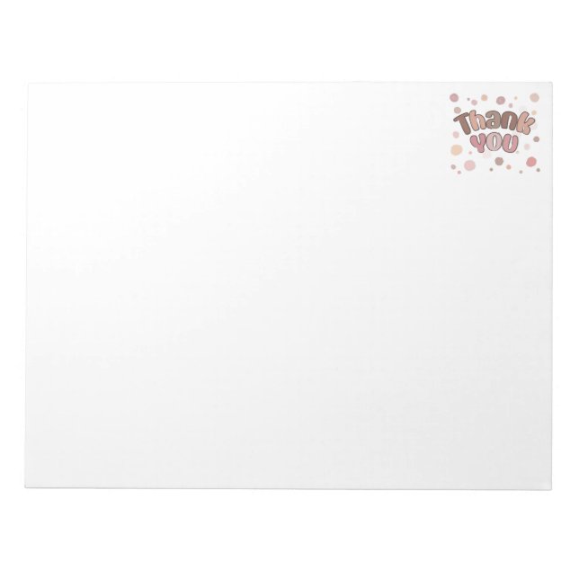 Thank you  notepad (Front)