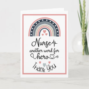 Thank You Nurse Hero Card