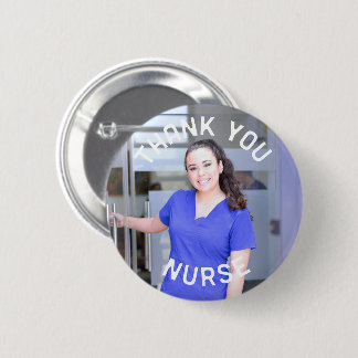 thank you nurse photo standard 2¼ Inch 2 Inch Round Button