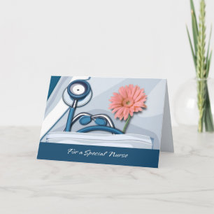 Thank You Nurse. Stethoscope and Daisy