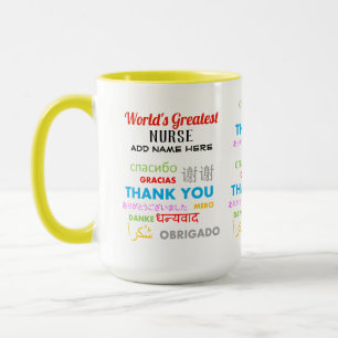 Thank You NURSE - worlds greatest diff languages Mug