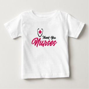 Thank You Nurses Pink Baby T-Shirt