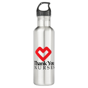 Thank You Nurses   Red Heart 710 Ml Water Bottle