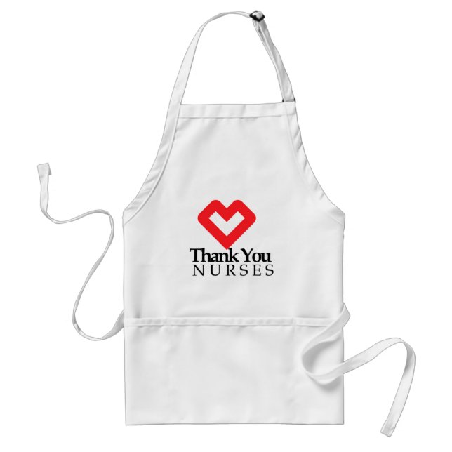 Thank You Nurses | Red Heart Standard Apron (Front)