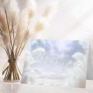 Thank You On Cloud Nine 9 Pampas Bridal Shower Card