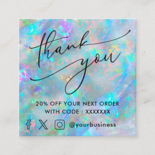 thank you opal inspired texture discount card