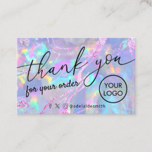 thank you opal texture business card