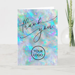 thank you opal texture card