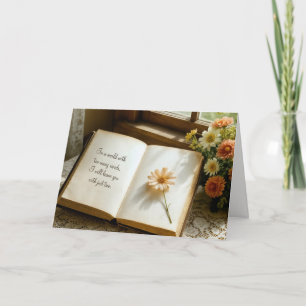 Thank You Open Vintage Book Card