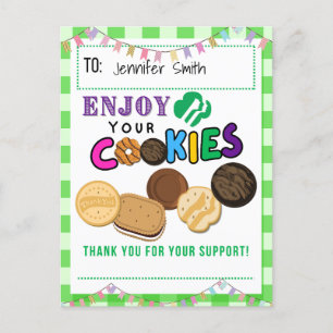 Thank You Order Scout Cookies Cards