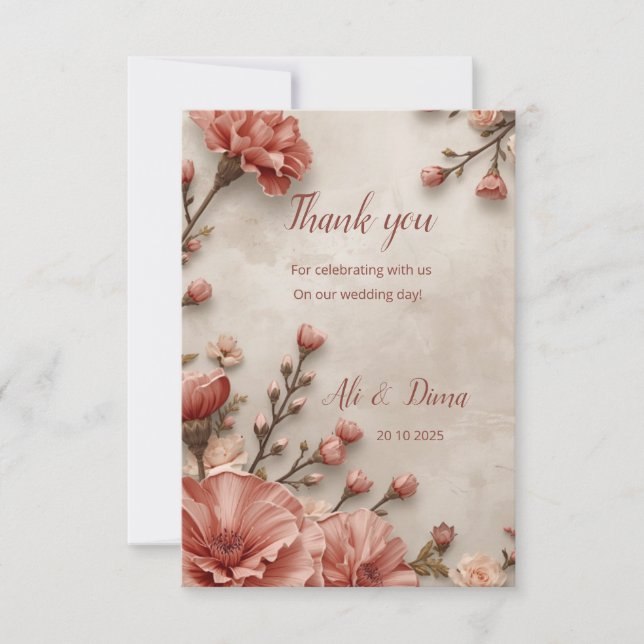 Thank You: Our Love Blooms You Card (Front)