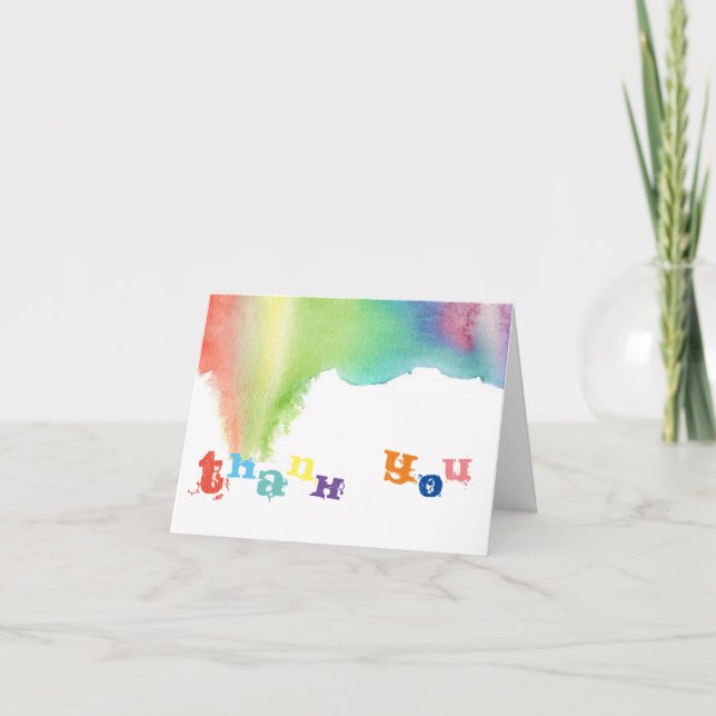 Thank You Paint Splatter Card (Front)