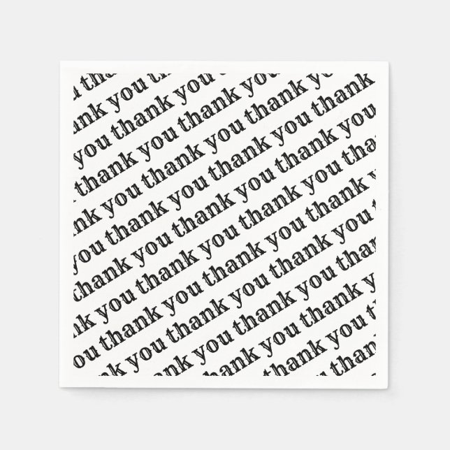Thank You Paper Napkins (Front)