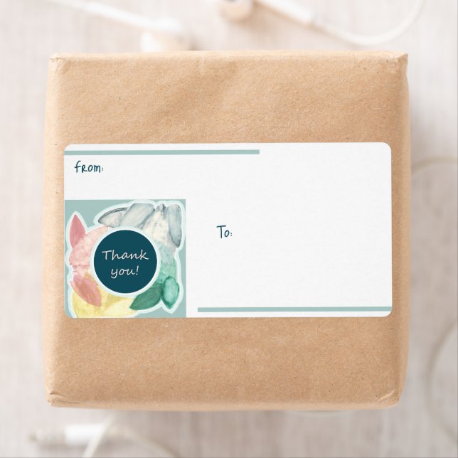 Thank You - Pastel Teal Tropical  (Insitu)