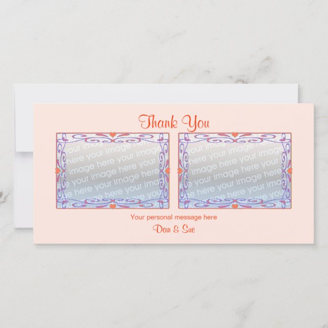 Thank You Peach 2 Photos (Front)