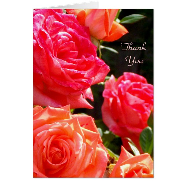 Thank You - Peach Rose's (Front)