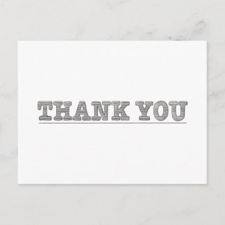 Thank You Pencil Drawing Editable Color Positivity Postcard