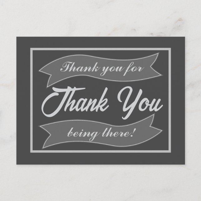Thank You Personalized Photo Holiday Postcard (Front)