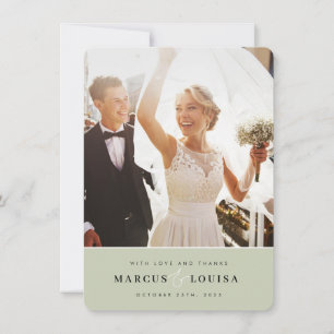THANK YOU photo modern elegant ampersand sage 
