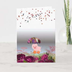 Thank You Pig Time Greeting Card