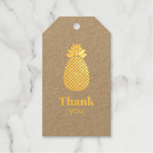 Thank you pineapple gift tags