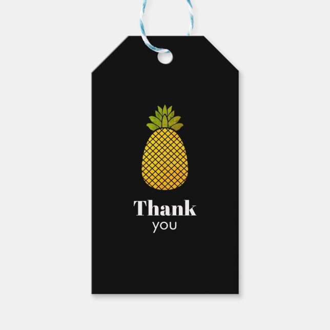 Thank you pineapple gift tags (Front)
