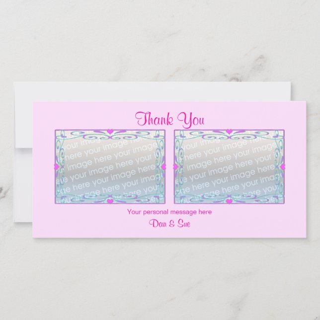 Thank You Pink 2 Photos (Front)