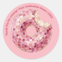 Thank You | Pink Doughnut Discoball