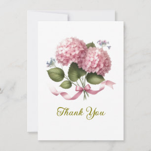 Thank You Pink Hydrangea Wedding Day 