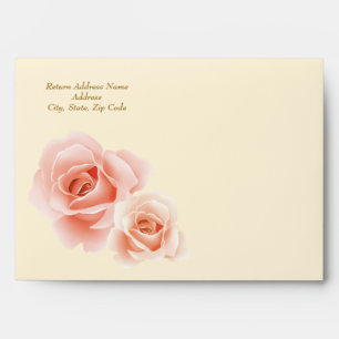 Thank You . Pink Roses Custom Envelopes