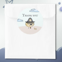 Thank You Pirate Eye Patch Bird Party