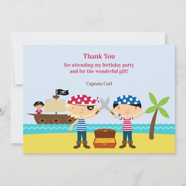 Thank You Pirate Mates Card (Front)