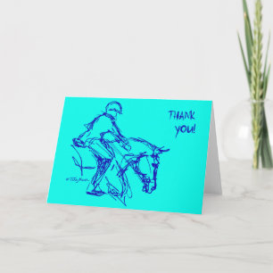 Thank You Pony! Card- Aqua Card