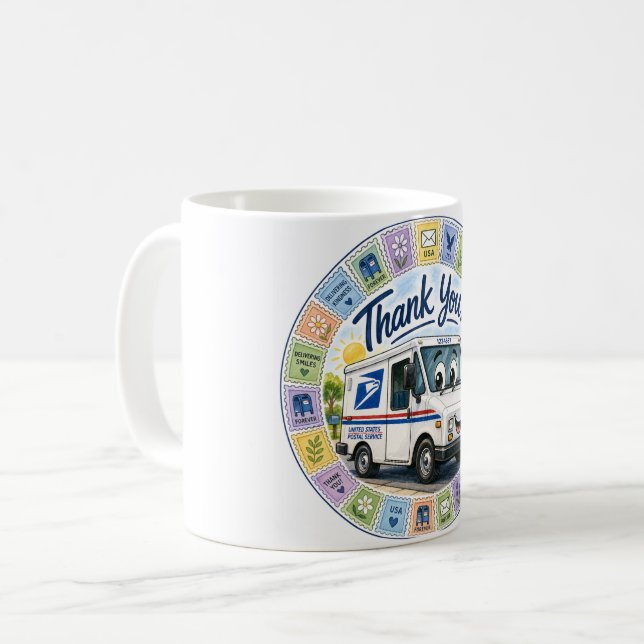 Thank you Postal Workers  Coffee Mug (Front Left)