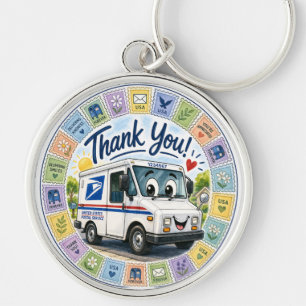 Thank you Postal Workers  Keychain
