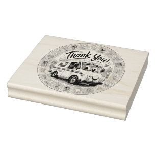 Thank you Postal Workers  Rubber Stamp