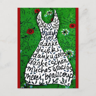 thank you  postcard